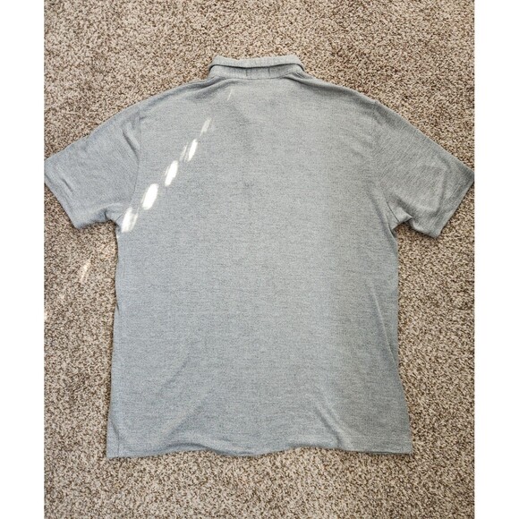THEORY Polo Shirt Men XL Short Sleeve Modal Gray Collared - Picture 2 of 4
